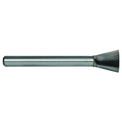 1/4 EdgeHog Back Taper Miniature Carbide Bur SN-51 Fine - Exact Tooling