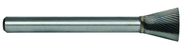 3/16 EdgeHog Back Taper Miniature Carbide Bur 10°SN-53 Std Alt. Diamond(Double) - Exact Tooling