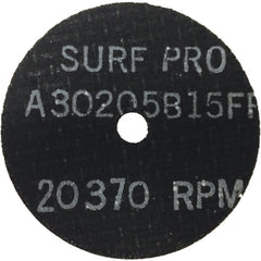 3″ × 1/2″ × 3/8″ -Aluminum Oxide 30G Type 1 Grinding Wheel - Exact Tooling