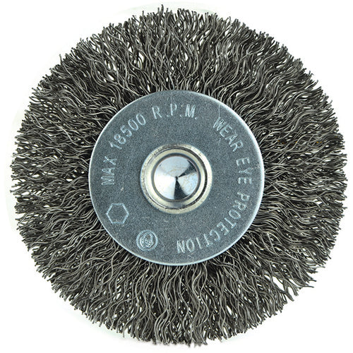 ‎3″ Diameter-1/4″ Shank-0.014″ Wire - Cup Brush - Exact Tooling