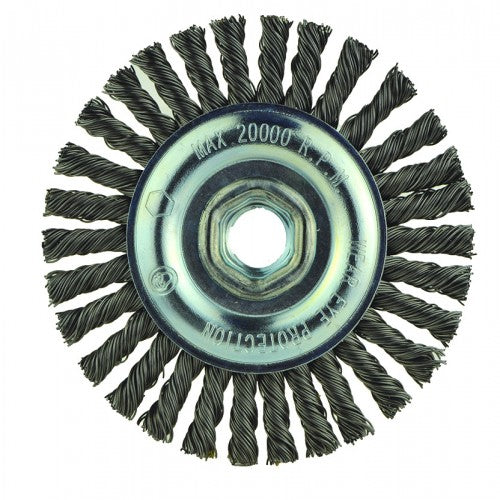 ‎4″X5/8-11 RADIAL BRUSH .020 WIRE - Exact Tooling