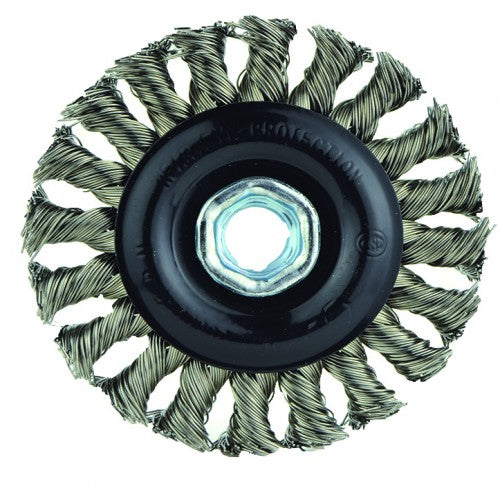 ‎4″X5/8-11 RADIAL BRUSH .020 WIRE - Exact Tooling