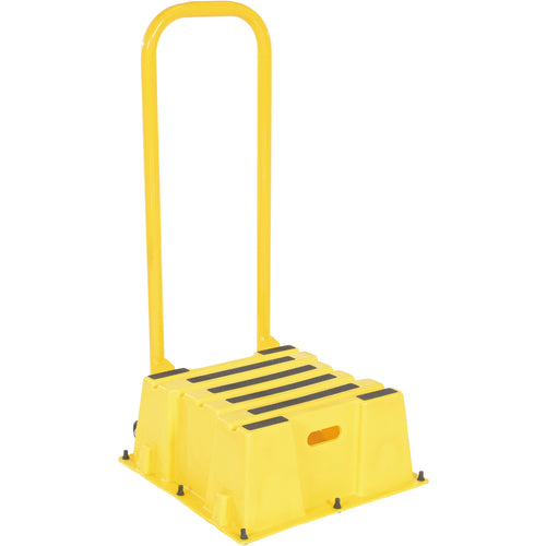 Step Poly Nestable 1 Step Yl W/Handrails Port - Exact Tooling