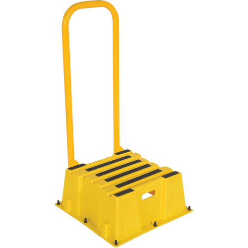 Step Poly Nestable 1 Step Yl W/Handrails - Exact Tooling