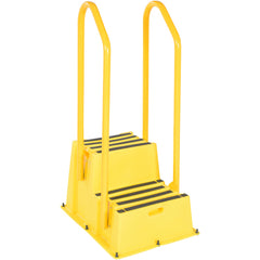 Step Poly Nestable 2 Step Yl W/Handrails Port - Exact Tooling