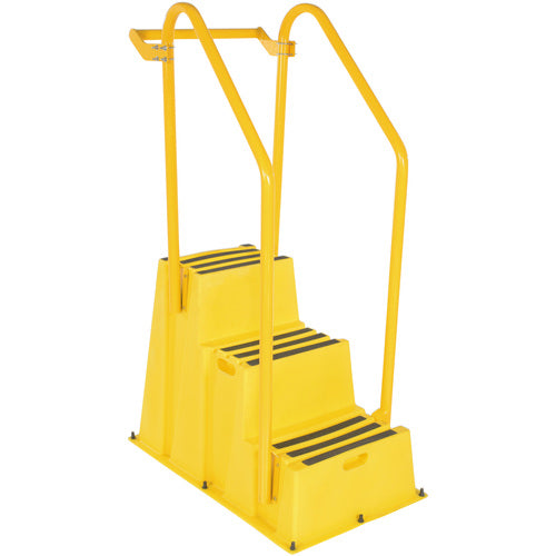 Step Poly Nest 3Step Yl W/Hand&Back Rail - Exact Tooling