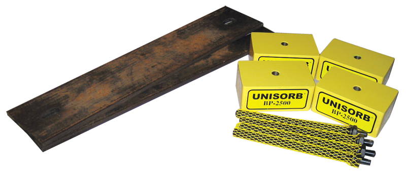Level-Rite Mount for Hollow Base Machines - #BP2500 - 23-3/4'' Max Width Across Machine Base - Exact Tooling