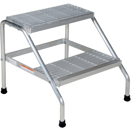 Aluminum Step Stand - 2 Step Knock-Down - Exact Tooling