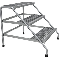 Aluminum Wide 3-Step Stand - Knock Down - Exact Tooling