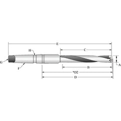 25010H-3IS45 T-A® Spade Blade Holder - Helical Flute- Series 1 - Exact Tooling