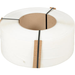 White Poly Strapping 12900 Ft 9 × 8 - Exact Tooling