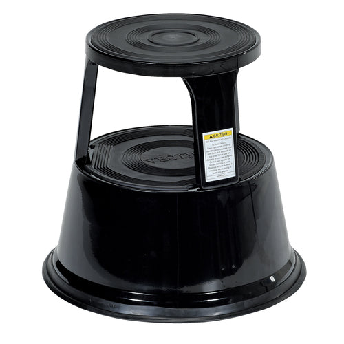 Black Rolling Step Stool 17 In - Exact Tooling