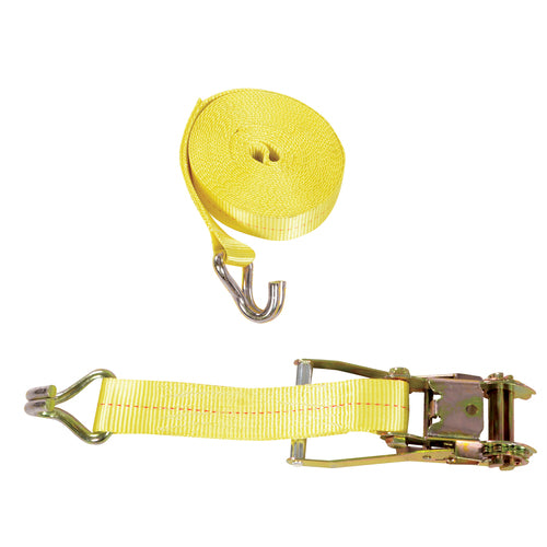 Ratcheting Cargo Strap With Rod Hook - Exact Tooling