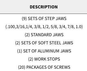Snap Jaws - Advanced 4" Set - Part #  4PKG-100 - Exact Tooling