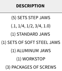 Snap Jaws - Basic 6" Set - Part #  6PKG-001 - Exact Tooling