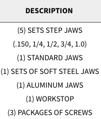 Snap Jaws - Basic 8" Set - Part #  8PKG-001 - Exact Tooling