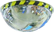 18" Full Dome Mirror With Safety Border - Exact Tooling