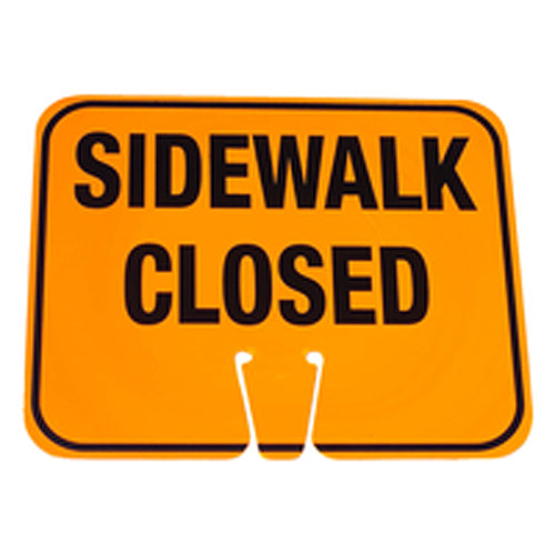 Cone Sign Sidewalk Closed - Exact Tooling