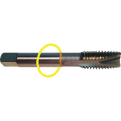‎M2 x .40 Dia-D3-2 FL-Std Spiral Point Tap - Yellow Ring - Exact Tooling