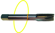 1-8 Dia. - H4 - 3 FL - Std Spiral Point Tap - Yellow Ring - Exact Tooling