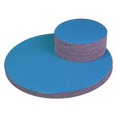 24" x No Hole - 40 Grit - PSA Sanding Disc - Blue Zirc-Cloth - Exact Tooling
