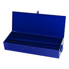 30-1/4 x 8-1/8 x 4-3/4" Blue Toolbox - Exact Tooling