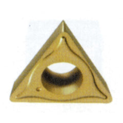 TCMT 32.52 M51 PT1115, 0.032'Ä≥ Corner Radius, 0.156'Ä≥ Thick, 3/8'Ä≥ Inscribed Circle, TiN|TiCN|Al2O3|TiN, Triangle, Turning Indexable Insert - Exact Tooling