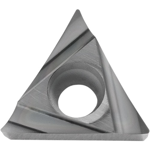 TCGT 2205 A3 KW10, 0.0079″ Corner Radius, 1/8″ Thick, 1/4″ Inscribed Circle, WC/Co, Triangle, Turning Indexable Insert - Exact Tooling