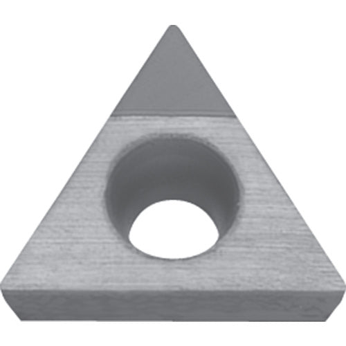 TCGW 221 SE KPD010, 1/64″ Corner Radius, 1/8″ Thick, 1/4″ Inscribed Circle, Triangle, Turning Indexable Insert - Exact Tooling
