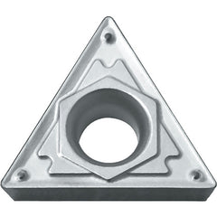 TCMT 2151 HQ TN6010, 1/64″ Corner Radius, 3/32″ Thick, 1/4″ Inscribed Circle, TiCN, Triangle, Turning Indexable Insert - Exact Tooling