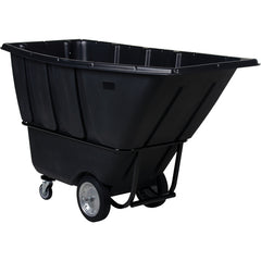 Heavy Duty Tilt Truck 1 Cu Yd Black - Exact Tooling