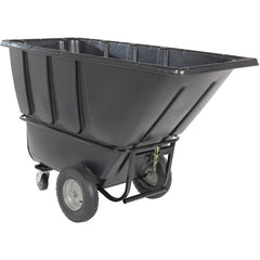 Heavy Duty Tilt Truck 1 Cu Yd Black Towable - Exact Tooling