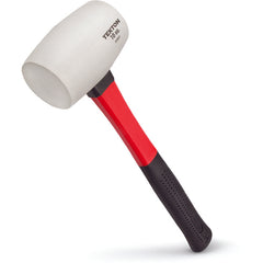 Tekton 16 Oz. White Rubber Mallet Fiberglass Handle - Exact Tooling