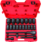 Tekton 22-Pc. 3/4" Dr Deep Impact Socket Set (Sae) - Exact Tooling