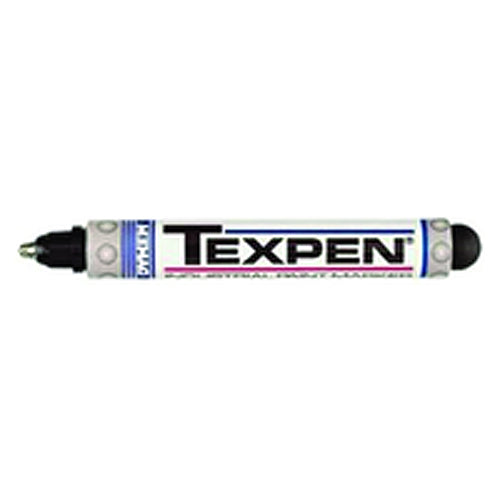 Texpen Medium Marker - Stainless Steel Ball Tip - Black - Exact Tooling