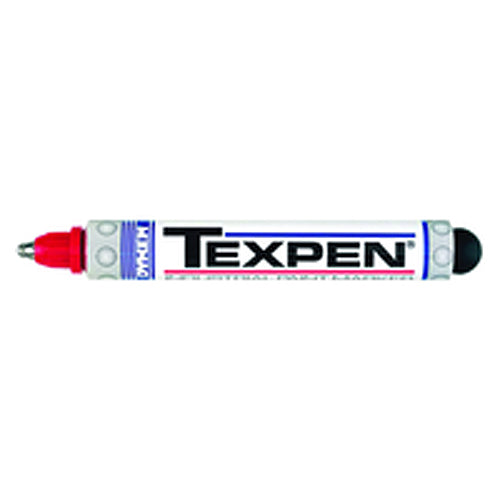 Texpen Medium Marker - Stainless Steel Ball Tip - Red - Exact Tooling