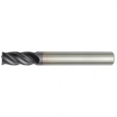 5/8x5/8x3x5-1/4 4FL Square Carbide End Mill-Round Shank-TiAlN - Exact Tooling