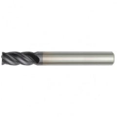 5/8x5/8x3x5-1/4 4FL Square Carbide End Mill-Round Shank-TiAlN - Exact Tooling