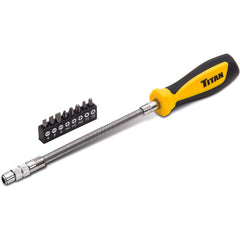 9 Piece Flexible Driver and Bit Set - Exact Tooling