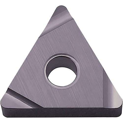TNEG 3305 SSF PV7025, 0.0079″ Corner Radius, 3/16″ Thick, 3/8″ Inscribed Circle, TiCN (MEGACOAT), Triangle, Turning Indexable Insert - Exact Tooling