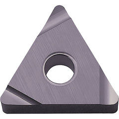 TNEG 3305 SSF PV7025, 0.0079″ Corner Radius, 3/16″ Thick, 3/8″ Inscribed Circle, TiCN (MEGACOAT), Triangle, Turning Indexable Insert - Exact Tooling