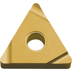 TNGG 3305 S PV720, 0.0079″ Corner Radius, 3/16″ Thick, 3/8″ Inscribed Circle, TiCN (MEGACOAT NANO), Triangle, Turning Indexable Insert - Exact Tooling
