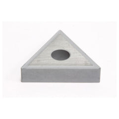 TNMG432ENZ/FNZ G10E, 0.031″ Corner Radius, 3/16″ Thick, 1/2″ Inscribed Circle, Uncoated, 60 Degree Triangle, Turning Insert - Exact Tooling