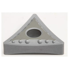 TNMG432EUP G10E, 0.031″ Corner Radius, 3/16″ Thick, 1/2″ Inscribed Circle, Uncoated, 60 Degree Triangle, Turning Insert - Exact Tooling