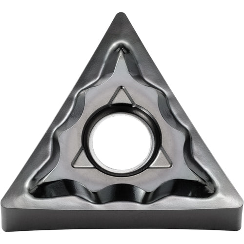 TNMG 331 AH KW10, 1/64″ Corner Radius, 3/16″ Thick, 3/8″ Inscribed Circle, WC/Co, Triangle, Turning Indexable Insert - Exact Tooling