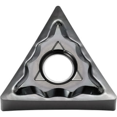 TNMG 332 AH KW10, 1/32″ Corner Radius, 3/16″ Thick, 3/8″ Inscribed Circle, WC/Co, Triangle, Turning Indexable Insert - Exact Tooling