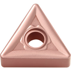 TNMG 331 C CA320, 1/64″ Corner Radius, 3/16″ Thick, 3/8″ Inscribed Circle, TiCnulll2O3/Ti, Triangle, Turning Indexable Insert - Exact Tooling