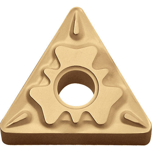 TNMG 331 HQ CA515, 1/64″ Corner Radius, 3/16″ Thick, 3/8″ Inscribed Circle, TiCnulll2O3/TiN, Triangle, Turning Indexable Insert - Exact Tooling