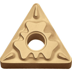 TNMG 332 HQ CA525, 1/32″ Corner Radius, 3/16″ Thick, 3/8″ Inscribed Circle, TiCnulll2O3/TiN, Triangle, Turning Indexable Insert - Exact Tooling