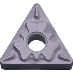 TNMG 332 HQ PV7010, 1/32″ Corner Radius, 3/16″ Thick, 3/8″ Inscribed Circle, TiCN (MEGACOAT), Triangle, Turning Indexable Insert - Exact Tooling